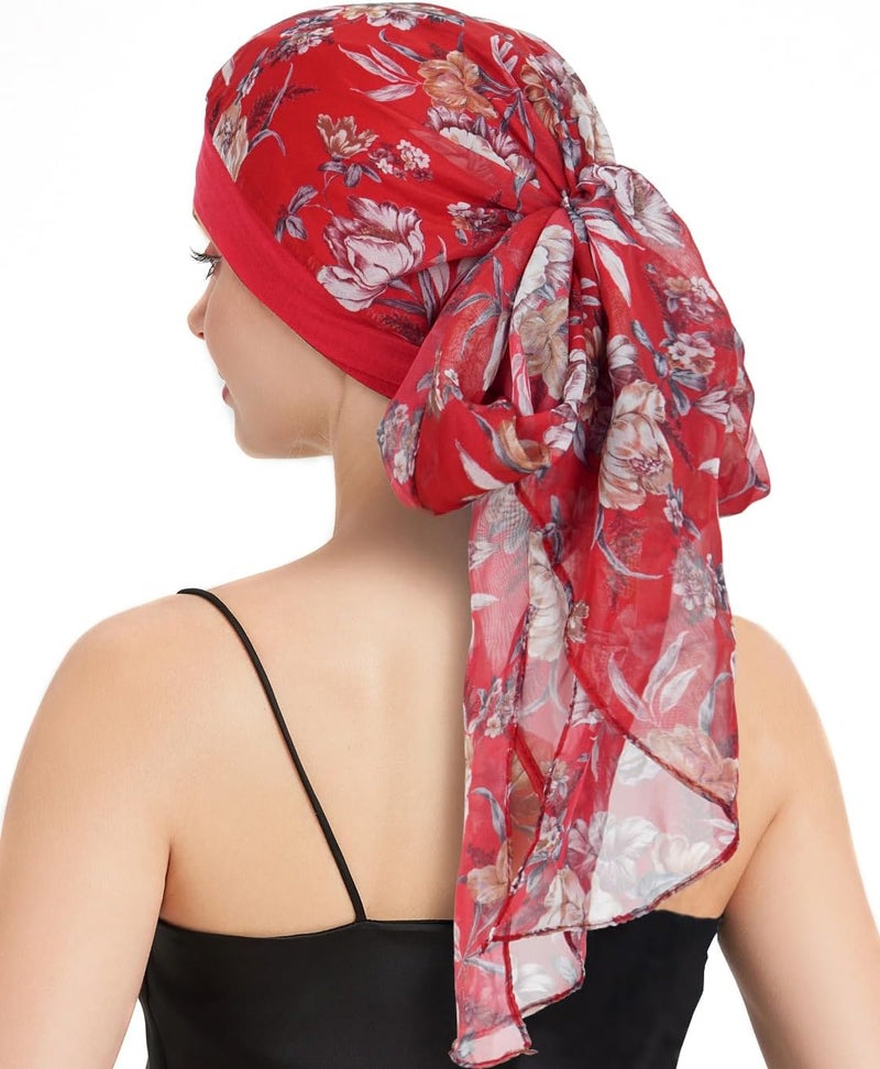 FADACHY Chemo Headwear for Women Full Coverage Head Scarf Hair Wrap Head Covering for Cancer Chemotherapy Patients, Hair Loss - Image 2